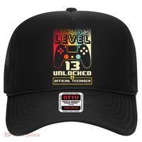 13th Birthday Gift Level 13 Unlocked Officialnager Hat thumb 0