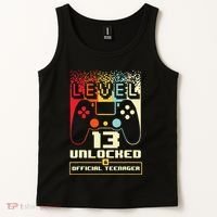 13th Birthday Gift Level 13 Unlocked Officialnager Tank Top thumb 2