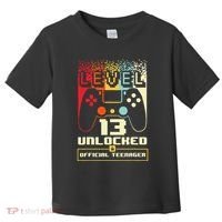 13th Birthday Gift Level 13 Unlocked Officialnager Toddler T-Shirt thumb 0