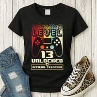 13th Birthday Gift Level 13 Unlocked Officialnager Women's T-Shirt thumb 3
