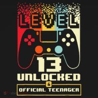 13th Birthday Gift Level 13 Unlocked Officialnager Kids Sweatshirt thumb 2