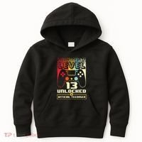 13th Birthday Gift Level 13 Unlocked Officialnager Kids Hoodie thumb 0