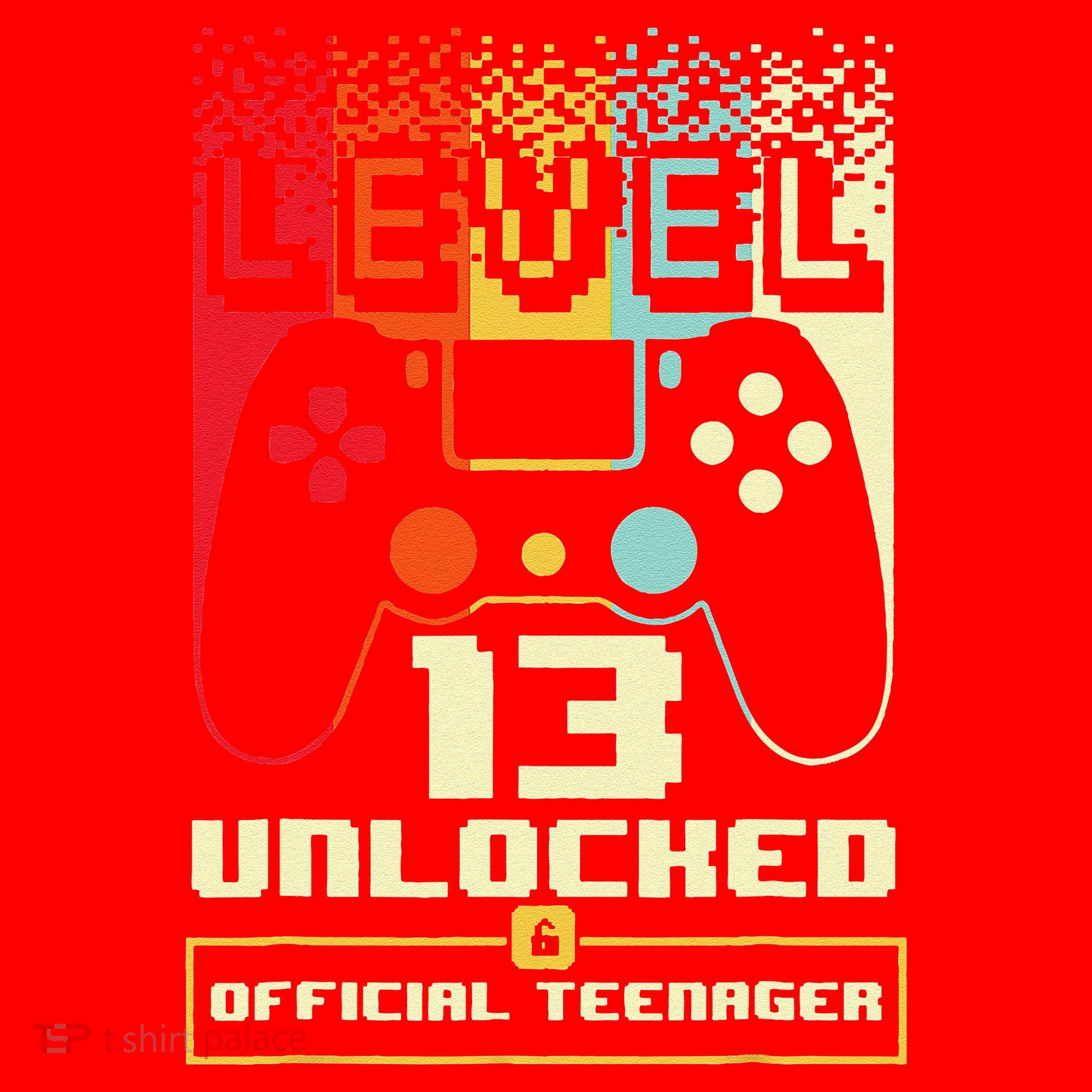 13th Birthday Gift Level 13 Unlocked Officialnager Santa Hat