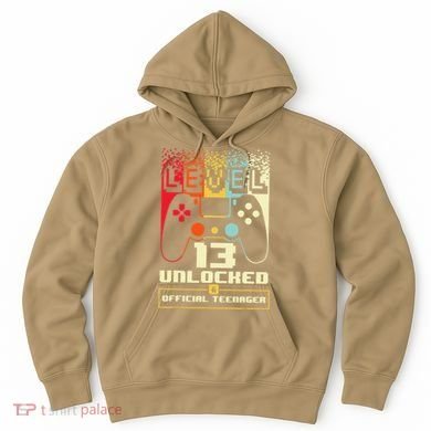 13th Birthday Gift Level 13 Unlocked Officialnager Hoodie