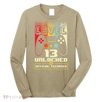 13th Birthday Gift Level 13 Unlocked Officialnager Long Sleeve Shirt