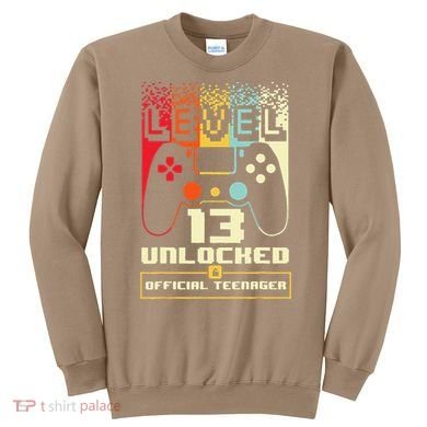 13th Birthday Gift Level 13 Unlocked Officialnager Sweatshirt