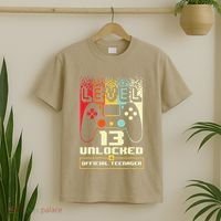 13th Birthday Gift Level 13 Unlocked Officialnager T-Shirt thumb 2