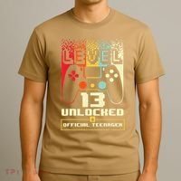 13th Birthday Gift Level 13 Unlocked Officialnager T-Shirt thumb 3