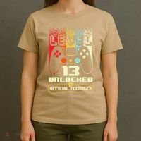 13th Birthday Gift Level 13 Unlocked Officialnager T-Shirt thumb 4