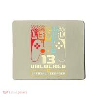 13th Birthday Gift Level 13 Unlocked Officialnager Mousepad thumb 0
