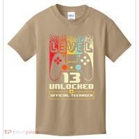 13th Birthday Gift Level 13 Unlocked Officialnager Kids T-Shirt thumb 0