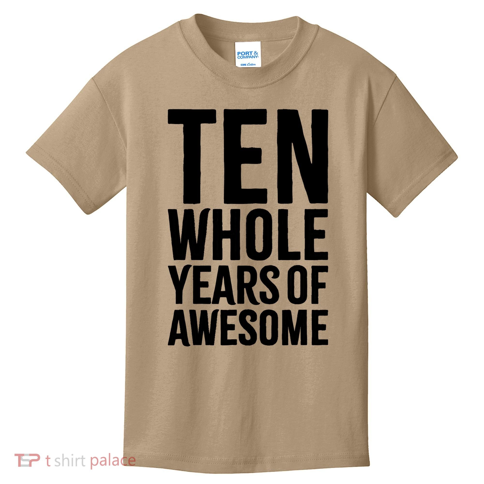10th Birthday Gift Boy Age 10 Ten Year Old Boys Son T Kids T-Shirt