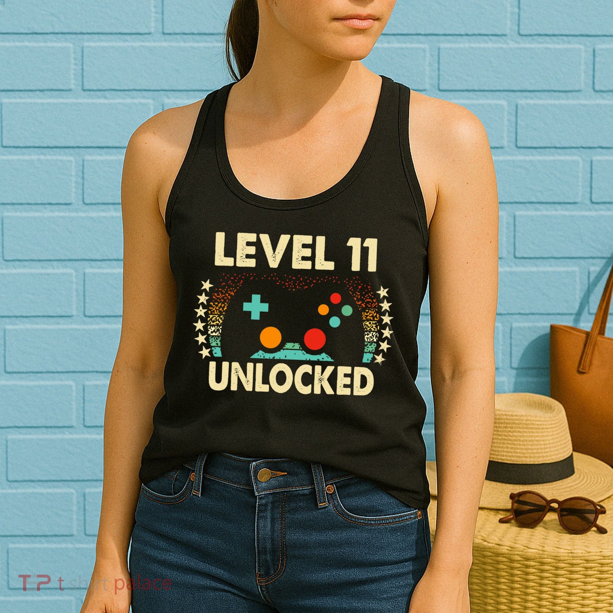 11th Birthday Gifts Boy Funny Gaming Video Gamer 11 Year Old Women's Tank Top