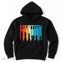 14th Birthday Gift Chess Player Retro Board Game Fan Hoodie thumb 0