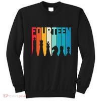 14th Birthday Gift Chess Player Retro Board Game Fan Sweatshirt thumb 0