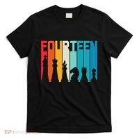 14th Birthday Gift Chess Player Retro Board Game Fan T-Shirt thumb 0
