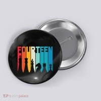14th Birthday Gift Chess Player Retro Board Game Fan Button thumb 0