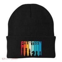 14th Birthday Gift Chess Player Retro Board Game Fan Beanie thumb 0