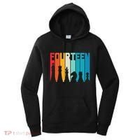 14th Birthday Gift Chess Player Retro Board Game Fan Women's Hoodie thumb 0
