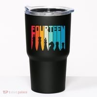 14th Birthday Gift Chess Player Retro Board Game Fan Tumbler thumb 0