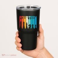 14th Birthday Gift Chess Player Retro Board Game Fan Tumbler thumb 2