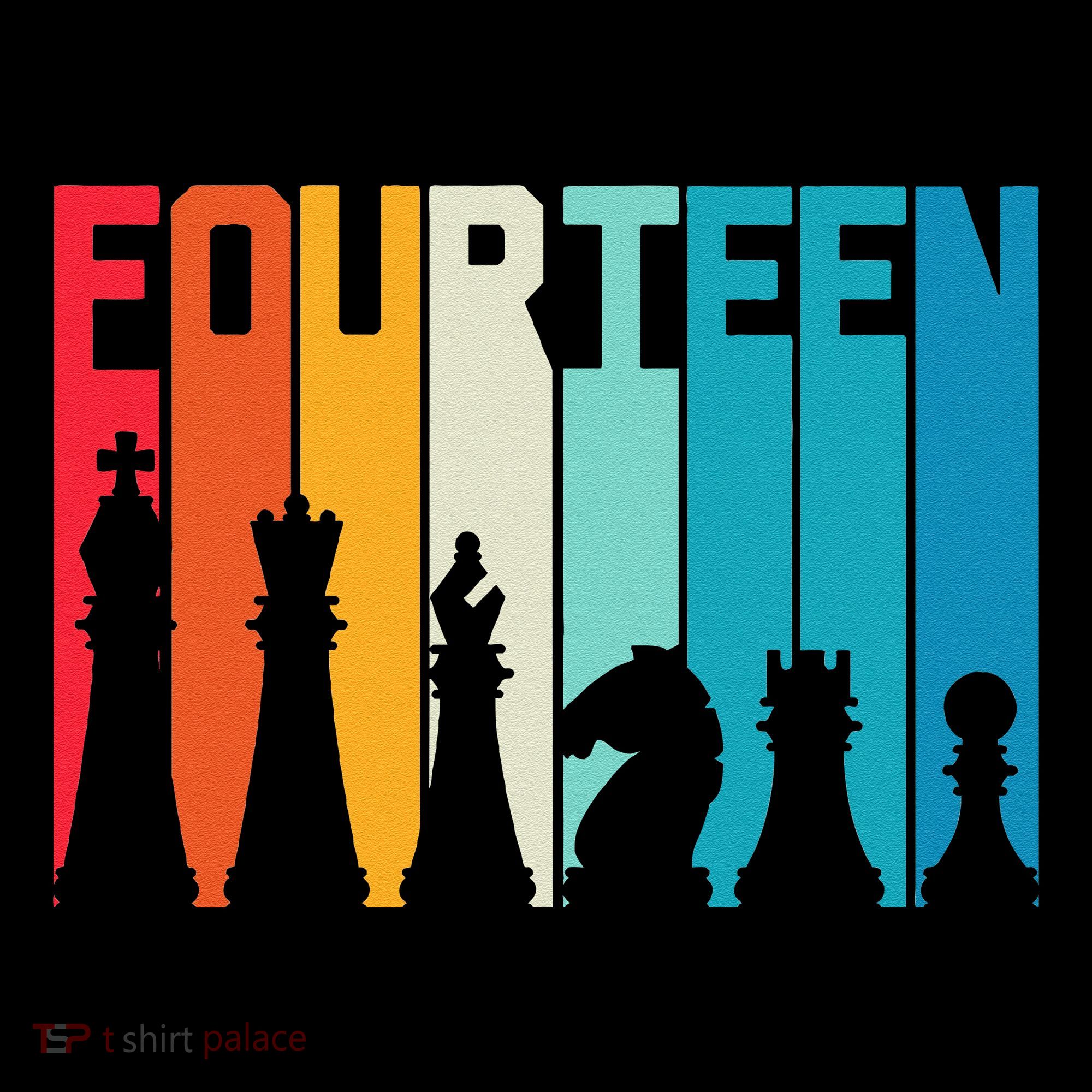 14th Birthday Gift Chess Player Retro Board Game Fan Mousepad