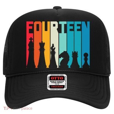 14th Birthday Gift Chess Player Retro Board Game Fan Hat