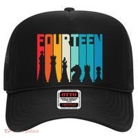 14th Birthday Gift Chess Player Retro Board Game Fan Hat thumb 0