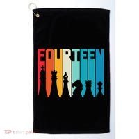 14th Birthday Gift Chess Player Retro Board Game Fan Golf Towel thumb 0