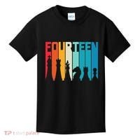 14th Birthday Gift Chess Player Retro Board Game Fan Kids T-Shirt thumb 0