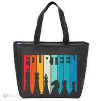 14th Birthday Gift Chess Player Retro Board Game Fan Tote Bag thumb 0