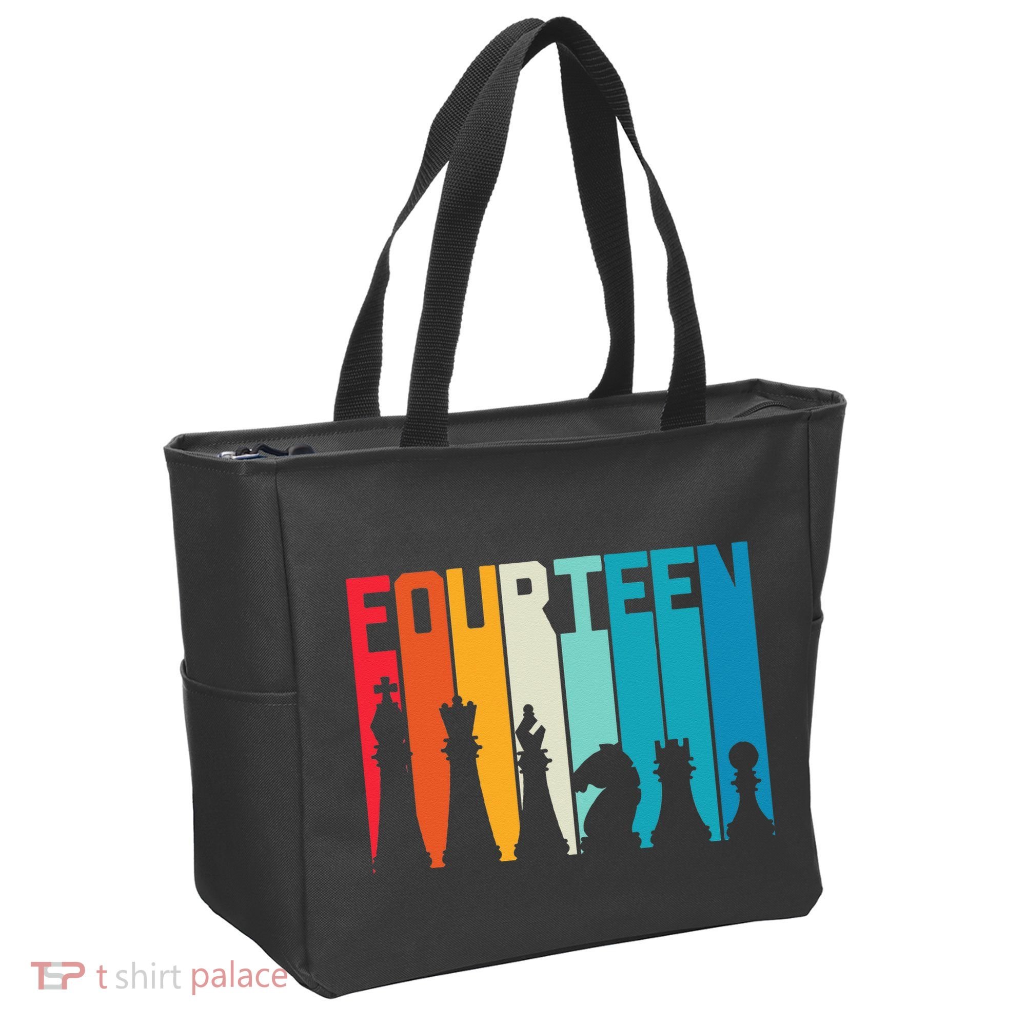 14th Birthday Gift Chess Player Retro Board Game Fan Tote Bag