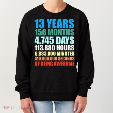 13th Birthday Gift Boy 13 Years Being Awesome Women's Sweatshirt
