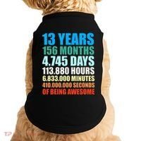 13th Birthday Gift Boy 13 Years Being Awesome Doggie Tank thumb 0