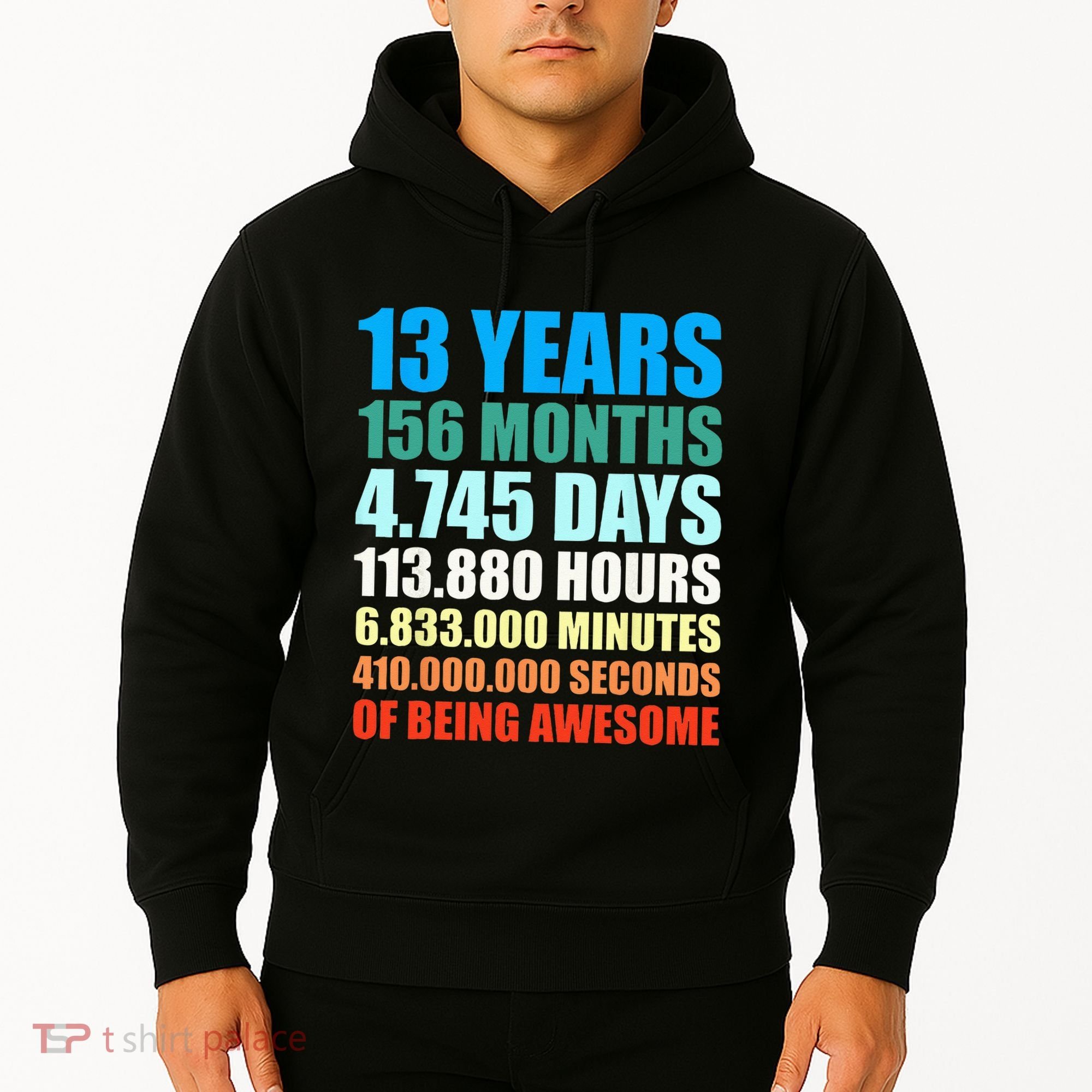 13th Birthday Gift Boy 13 Years Being Awesome Hoodie
