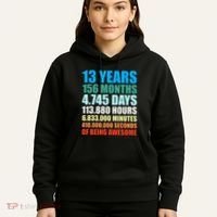 13th Birthday Gift Boy 13 Years Being Awesome Hoodie thumb 5