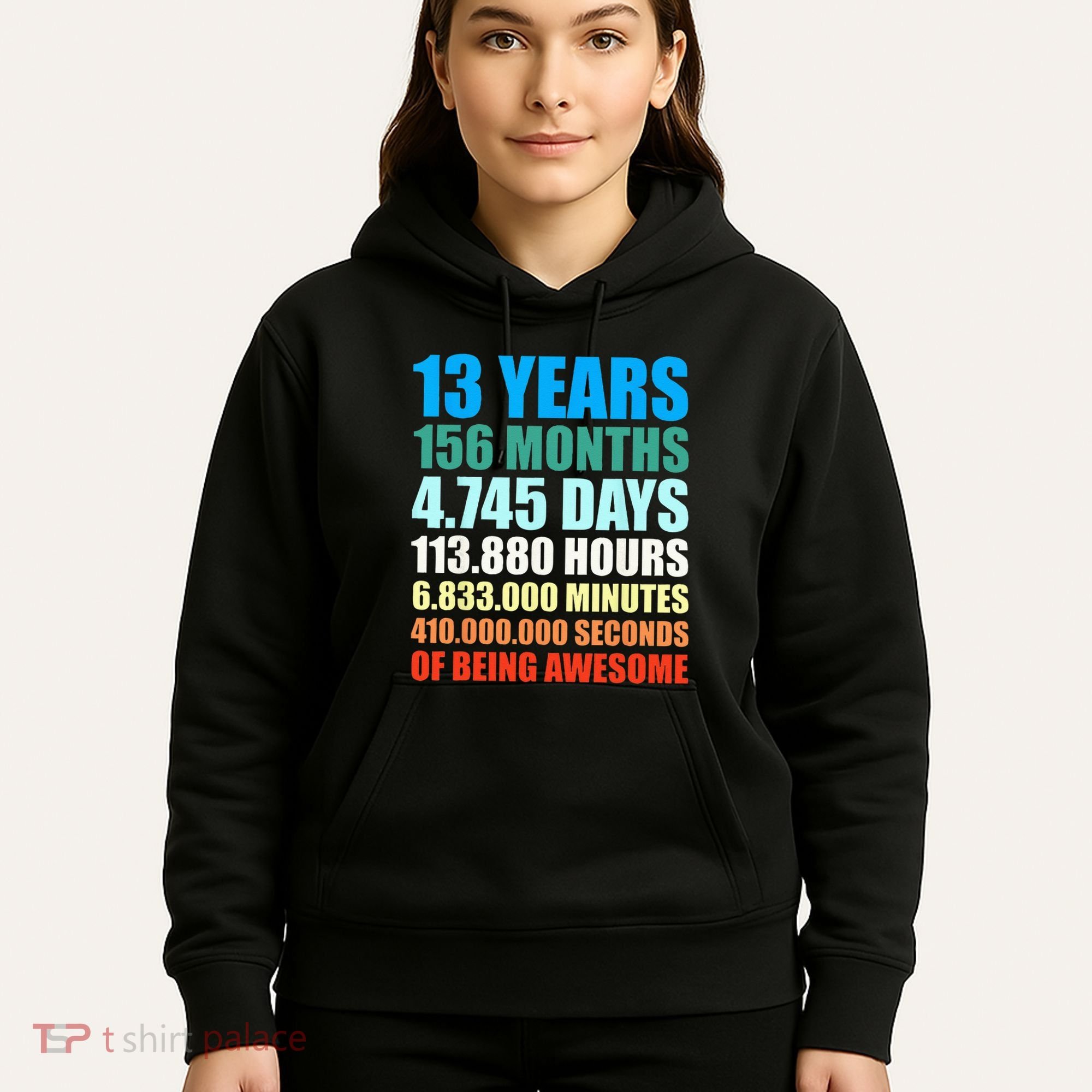 13th Birthday Gift Boy 13 Years Being Awesome Hoodie