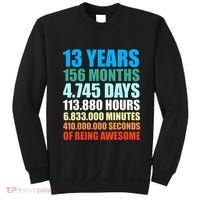 13th Birthday Gift Boy 13 Years Being Awesome Sweatshirt thumb 0