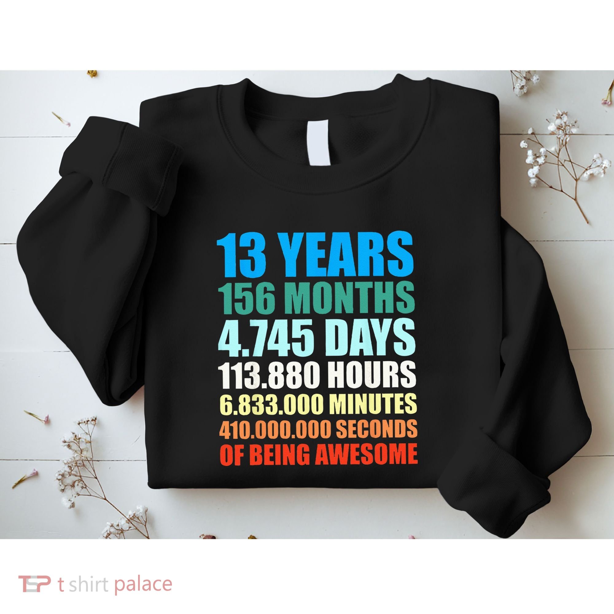 13th Birthday Gift Boy 13 Years Being Awesome Sweatshirt