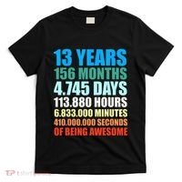 13th Birthday Gift Boy 13 Years Being Awesome T-Shirt thumb 0