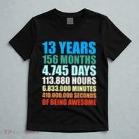 13th Birthday Gift Boy 13 Years Being Awesome T-Shirt thumb 5