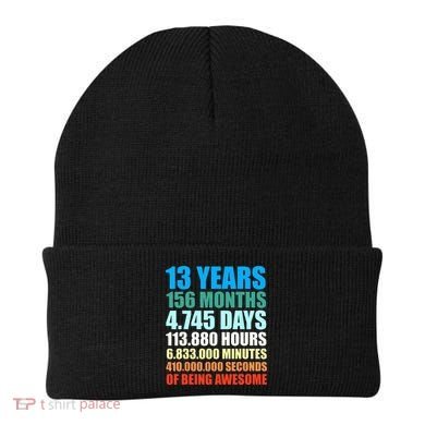 13th Birthday Gift Boy 13 Years Being Awesome Beanie