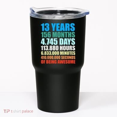13th Birthday Gift Boy 13 Years Being Awesome Tumbler