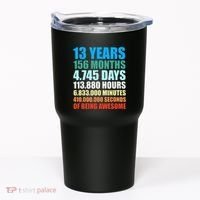 13th Birthday Gift Boy 13 Years Being Awesome Tumbler thumb 0