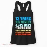 13th Birthday Gift Boy 13 Years Being Awesome Women's Tank Top thumb 0