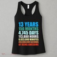 13th Birthday Gift Boy 13 Years Being Awesome Women's Tank Top thumb 3