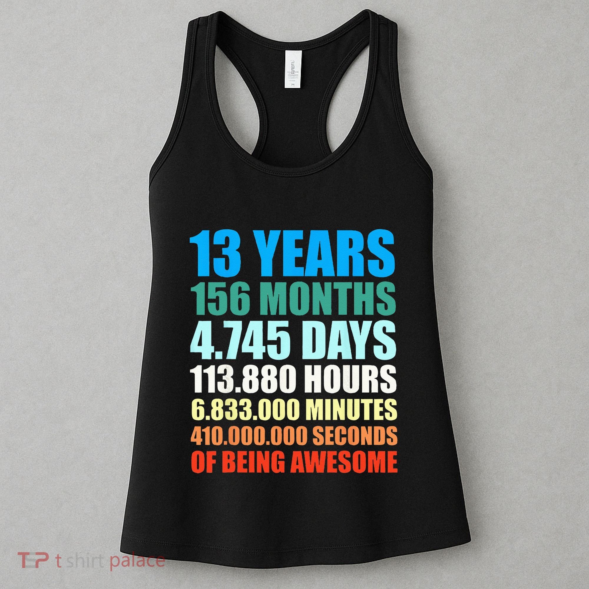 13th Birthday Gift Boy 13 Years Being Awesome Women's Tank Top