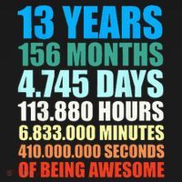 13th Birthday Gift Boy 13 Years Being Awesome Baby Bodysuit thumb 2