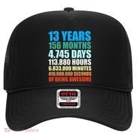 13th Birthday Gift Boy 13 Years Being Awesome Hat thumb 0