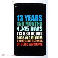 13th Birthday Gift Boy 13 Years Being Awesome Golf Towel thumb 0